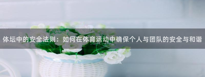 七星体育彩票结果：体坛中的安全法则：如何在体育运动中确保个人与团队的安全与和谐