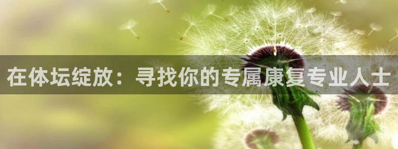 七星体育彩票中奖规则图：在体坛绽放：寻找你的专属康复专业人士